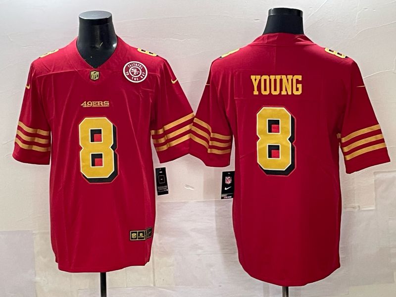Men Nike San Francisco 49ers #8 Young Red Limited NFL 2025 Jersey 0024